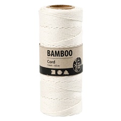 Spango bambu i përdredhur 65 m | E bardhë