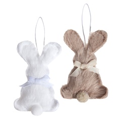 Lepurush nga leshi 9 cm - set me 2 copë | Bojëra neutrale