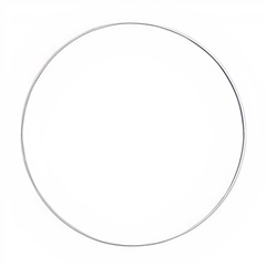 Rreth metalik i bardhë për përfundim 1 pc | 15 cm