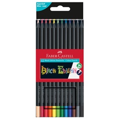 Lapsa me ngjyrë Faber Castell Black Edition | Komplet 12 copë