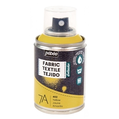 Bojë tekstili në sprej Pebeo 7A 100 ml | Yellow