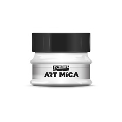 Pluhur mineral Art Mica 9 g | E bardhë margaritare