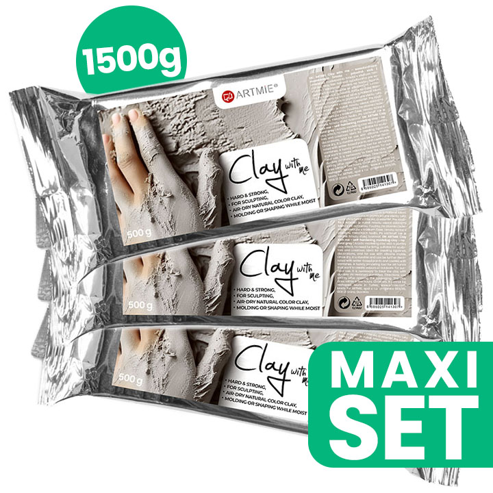 ARTMIE Clay with me Set Modeling Clay 3x500g