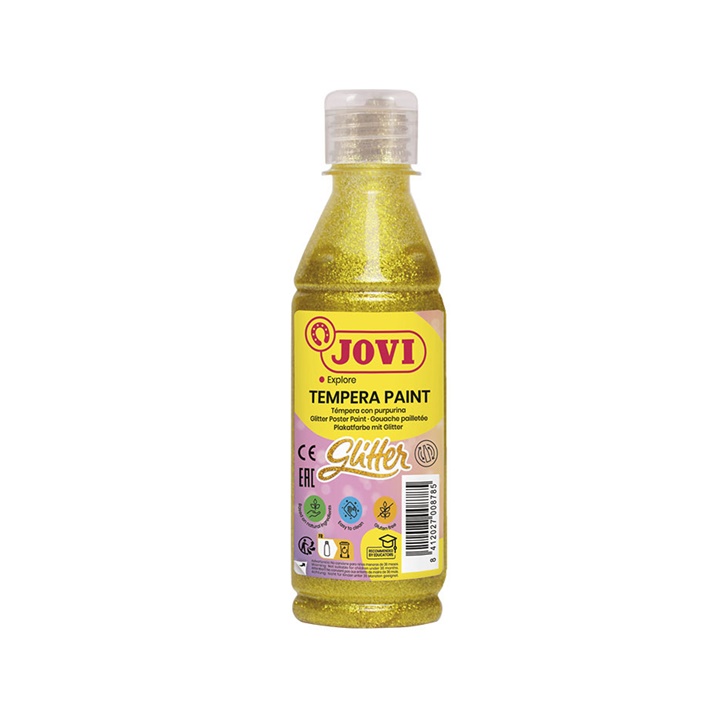 Bojë e lëngshme shkëlqyese me tempera JOVI 250 ml | nuanca të ndryshme | Yellow