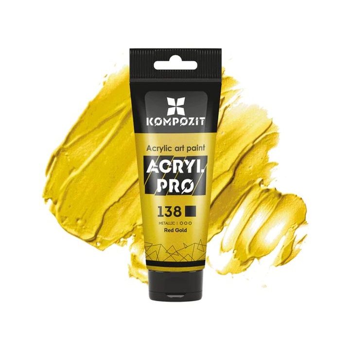 Bojë metalike akrilike ACRYL PRO ART Composite 75 ml | nuanca të ndryshme
