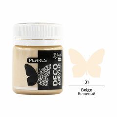 Bojë dekorative akrilike ROSA TALENT Pearl 20 ml | 71 Beige