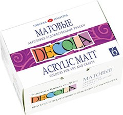 Bojëra akrilike mat DECOLA | komplete të ndryshme