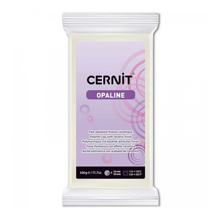 CERNIT Argjil Polimer Opaline 500 g | White
