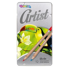 Colorino Artist laps me ngjyra në kuti metalike (12 copë)
