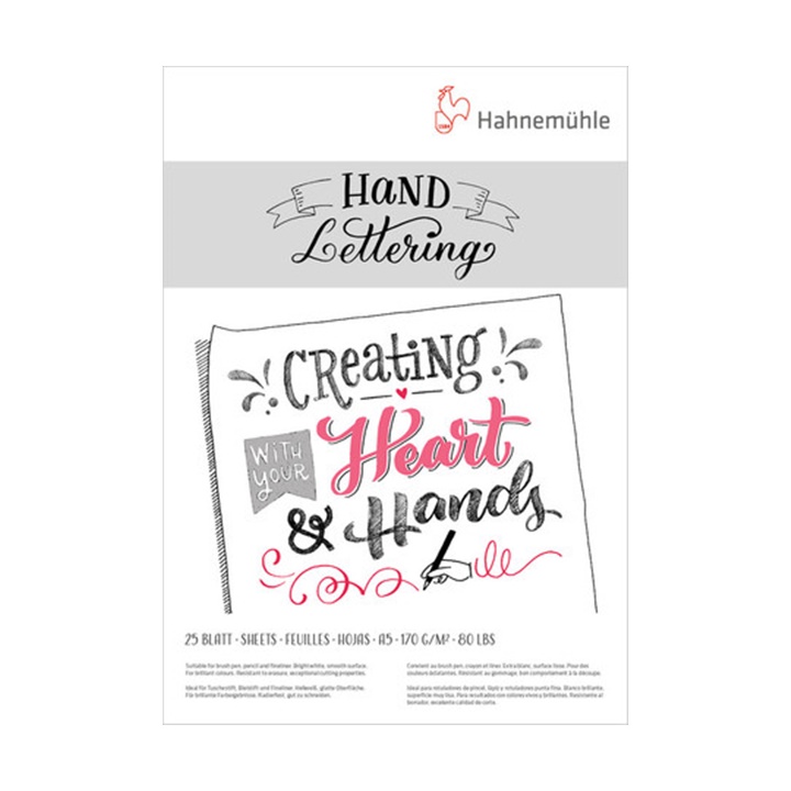 jastëk letre HAHNEMÜHLE dhe HAND LETTERING | A5