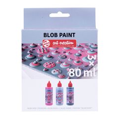 Komplet kreativ ART CREATION BLOB PAINT rozë 3 x 80 ml