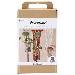 Komplet Macrame për mbjellës të varur