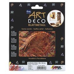 KREUL Lule Dekorative prej Flete Dekorative të Kuqe-Artë 140 x 140 mm 6 copë