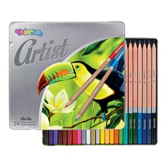 Lapsa me ngjyra Colorino Artist në kuti kallaji - Set prej 24