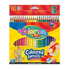 Lapsa me ngjyra trekëndore Colorino me mprehës, 24 copë