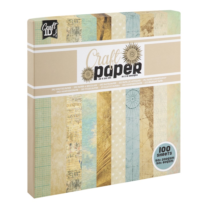 Letër Scrapbooking 20 x 20 cm  | hije ngjyrë bezhë