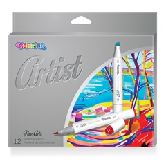 Markues skicash me dy anë Colorino Artist 12 copë