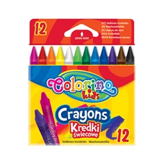 Ngjyra dylli të rrumbullakëta Colorino - Set prej 12