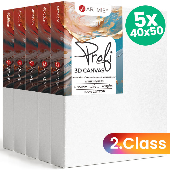 Set kanavacë 3D ARTMIE - 5 copë - Cilësia e dytë - 40x50 cm