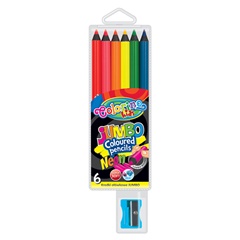 Set me shkumësa neon JUMBO me mprehës prej 6 vetash