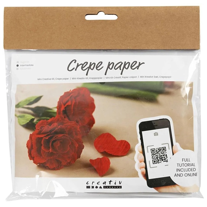 Set Mini Kreativ | Trëndafila prej letre krep