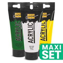 Set ngjyrash akrilike Solo Goya 3x100 ml - Përzieni të Gjelbrën tuaj
