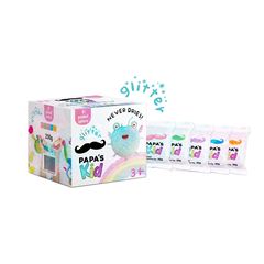Set për fëmijë Papa's Kid Pastel dhe Glitter Clay