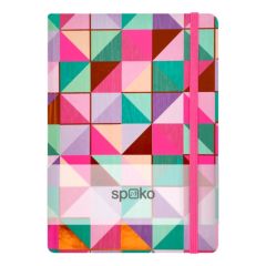Spoko Notebook A5 me rreshtim 96 faqesh - Mozaik shumëngjyrësh