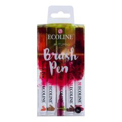 Stilolapsa me bojëra uji ECOLINE BRUSH PEN AUTUMN  | Set 5 copë